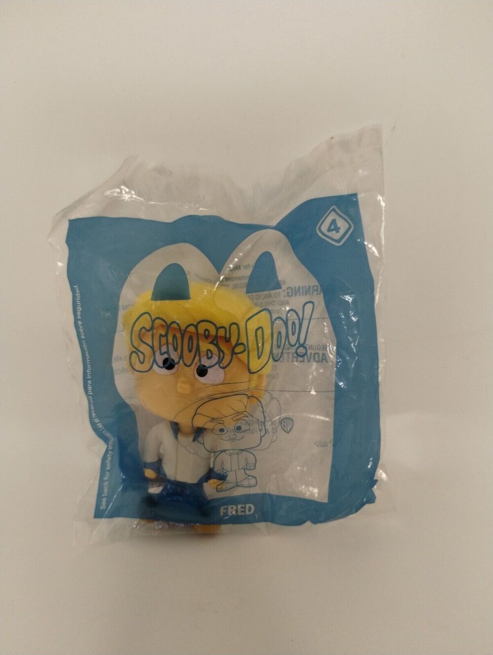 2021 McDonald's Happy Meal Kids Toy Scooby-Doo Toy # 4 Fred Bobble Figure Toy
